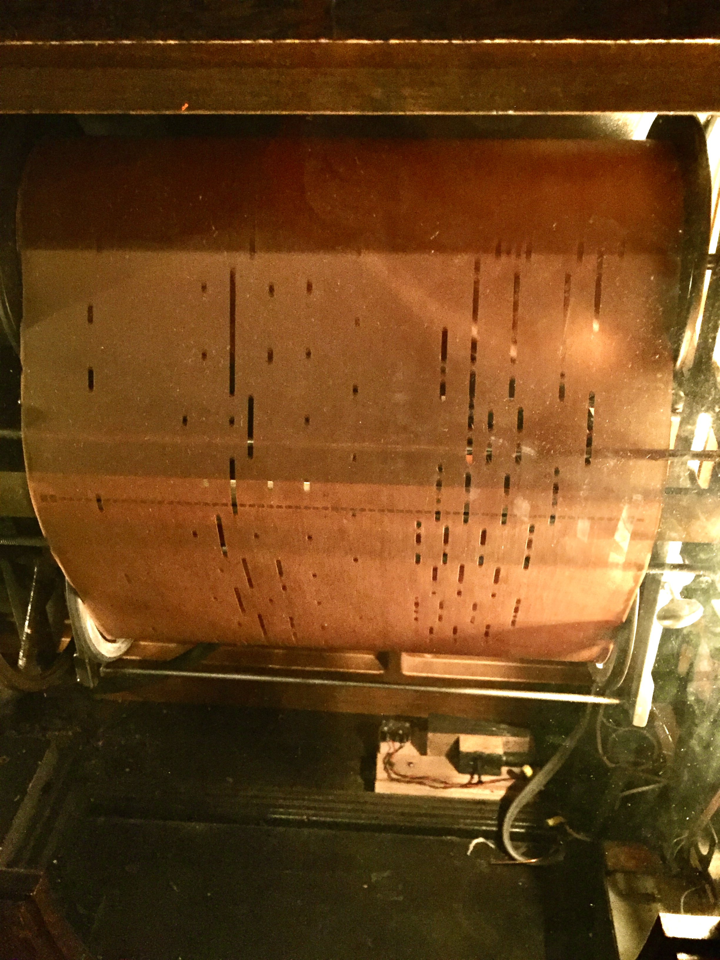 A picture of a piano roll